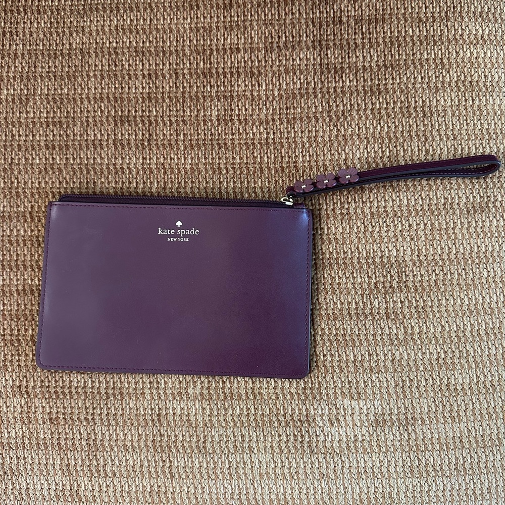 Kate Spade Maroon Wristlet